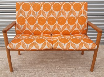 Small Danish Oak Sofa